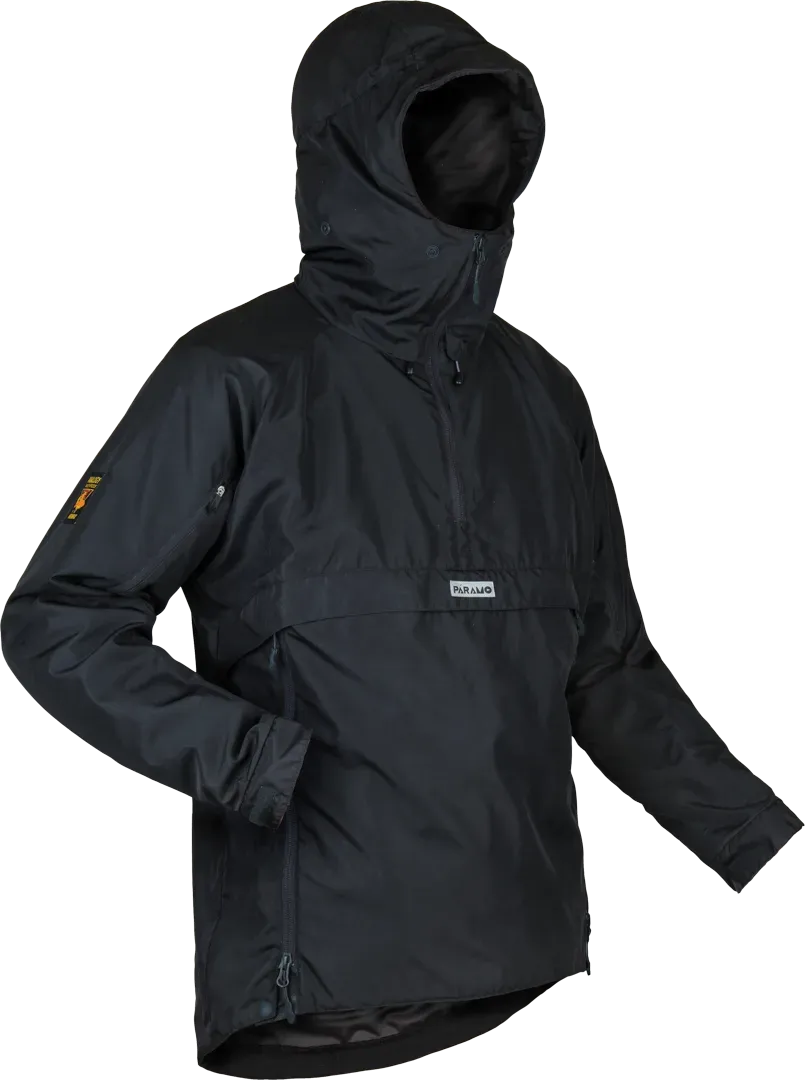 Mens Waterproof Winter Hiking Smock Velez Adventure In Black Angled