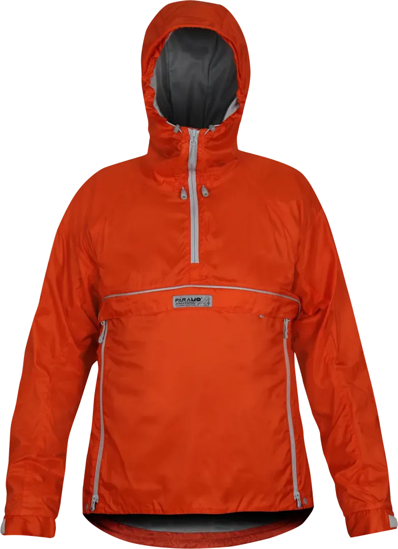 Mens Climbing Smock Paramo Velez Adventure Light In Pumpkin Front