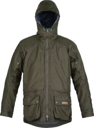 Mens Shooting Waterproof Jacket Paramo Halkon In Moss Front
