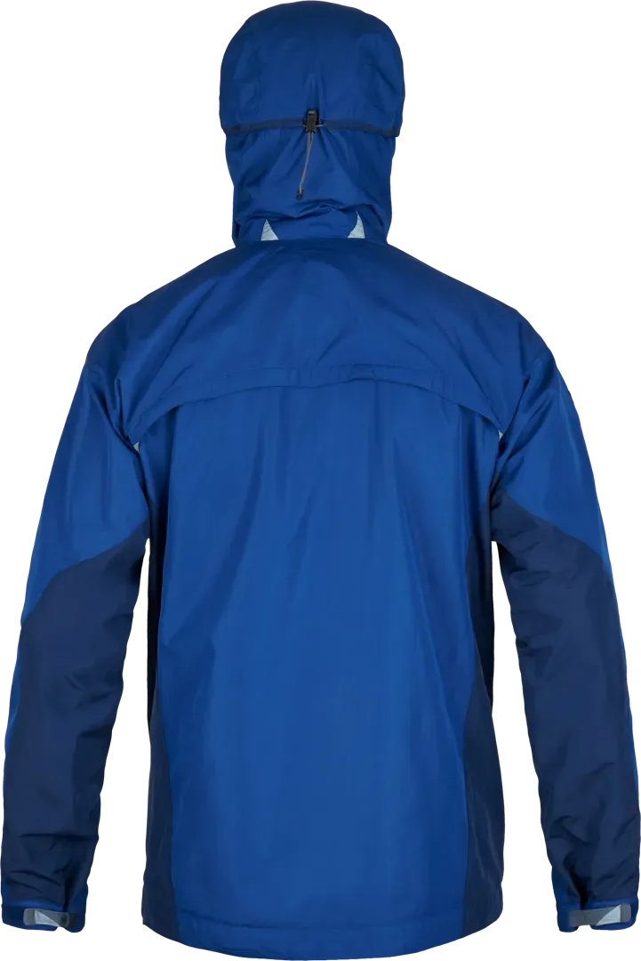 Mens Hiking Windproof Jacket Bentu In Cobalt And Midnight Back