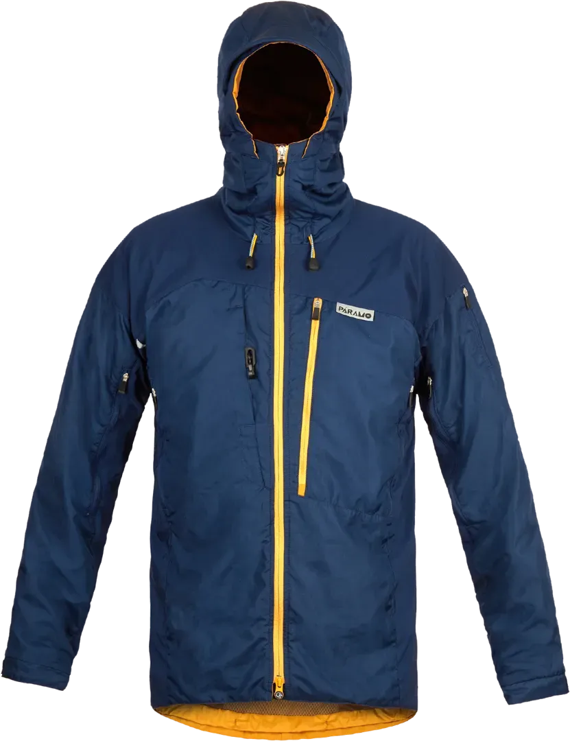 Mens Rock Climbing Jacket Paramo Enduro In Midnight Blue Front