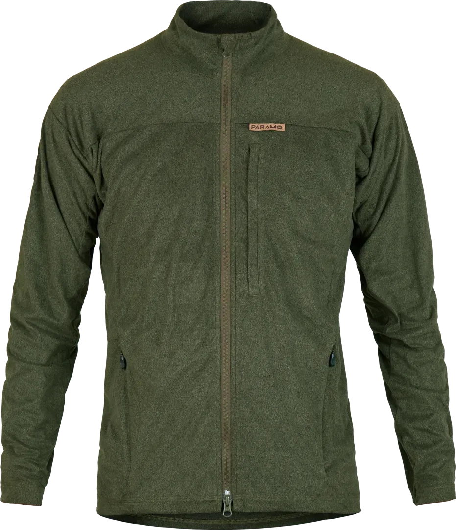 Mens Technical Fleece Paramo Bentu Moss Green Front