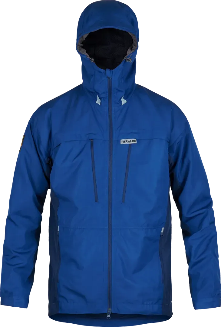 Mens Walking Windproof Jacket Bentu In Cobalt And Midnight Front