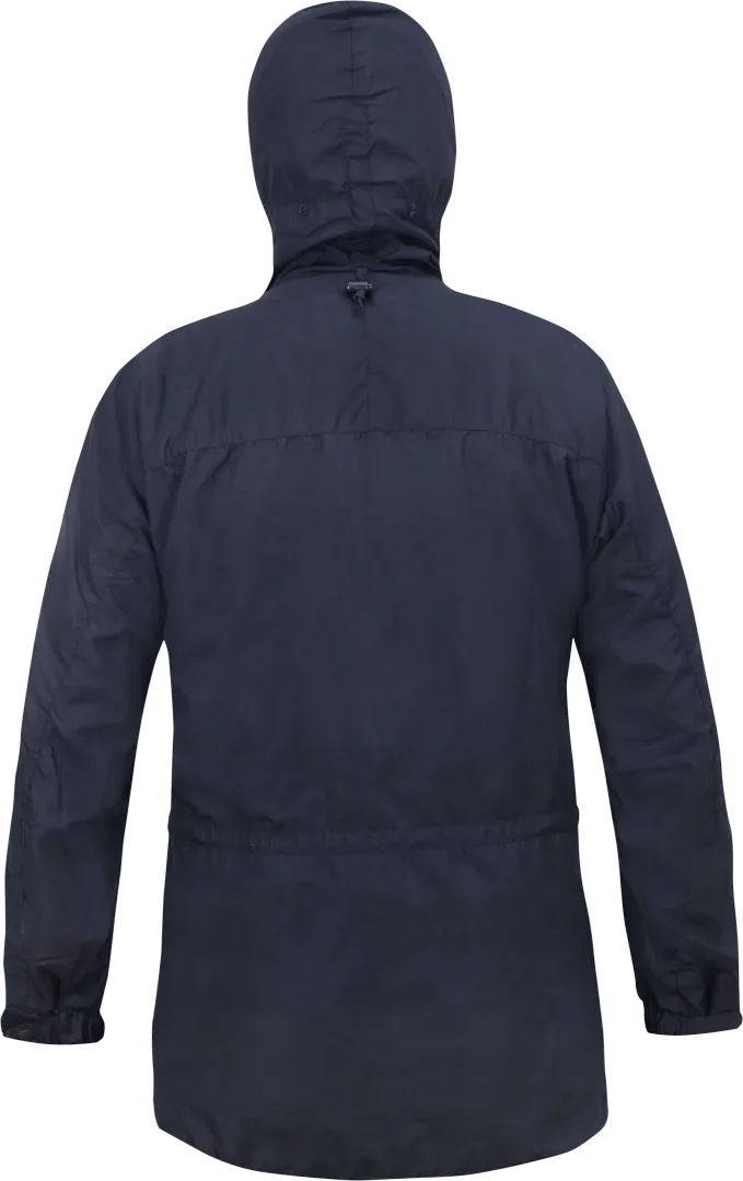 Mens Waterproof Hiking Jacket In Midnight Back