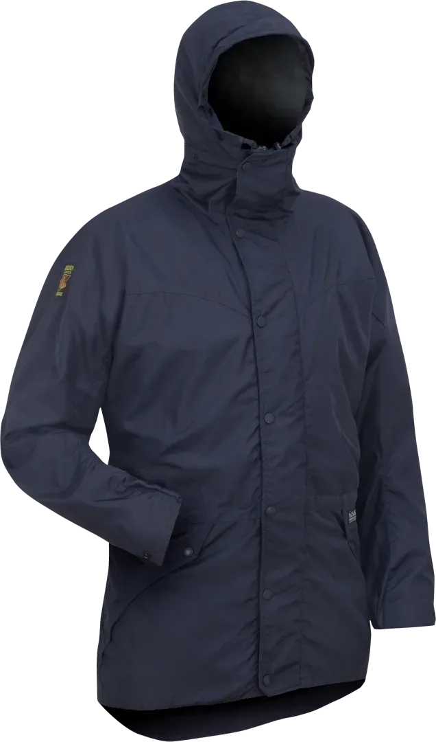 Mens Waterproof Walking Jacket In Midnight Angled
