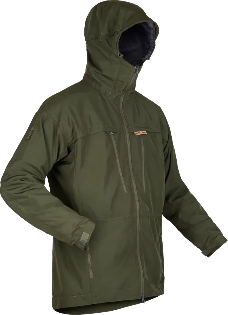 Mens Windbreaker Jacket Bentu In Moss Green Angled