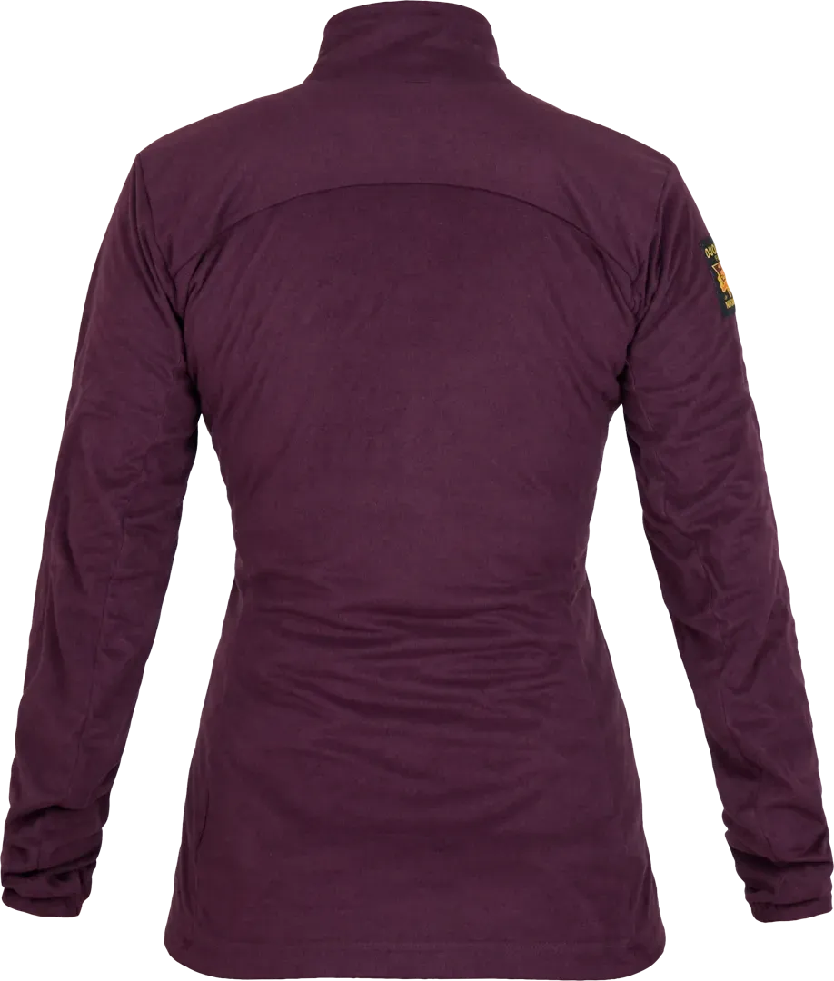 Womens Bentu Fleece Elderberry Fleece Womens Back