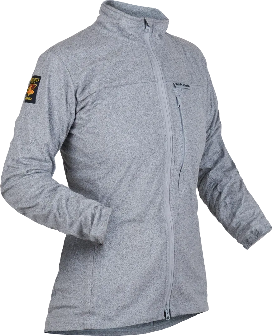 Womens Bentu Fleece Grey Marl Womens Fleece Angled