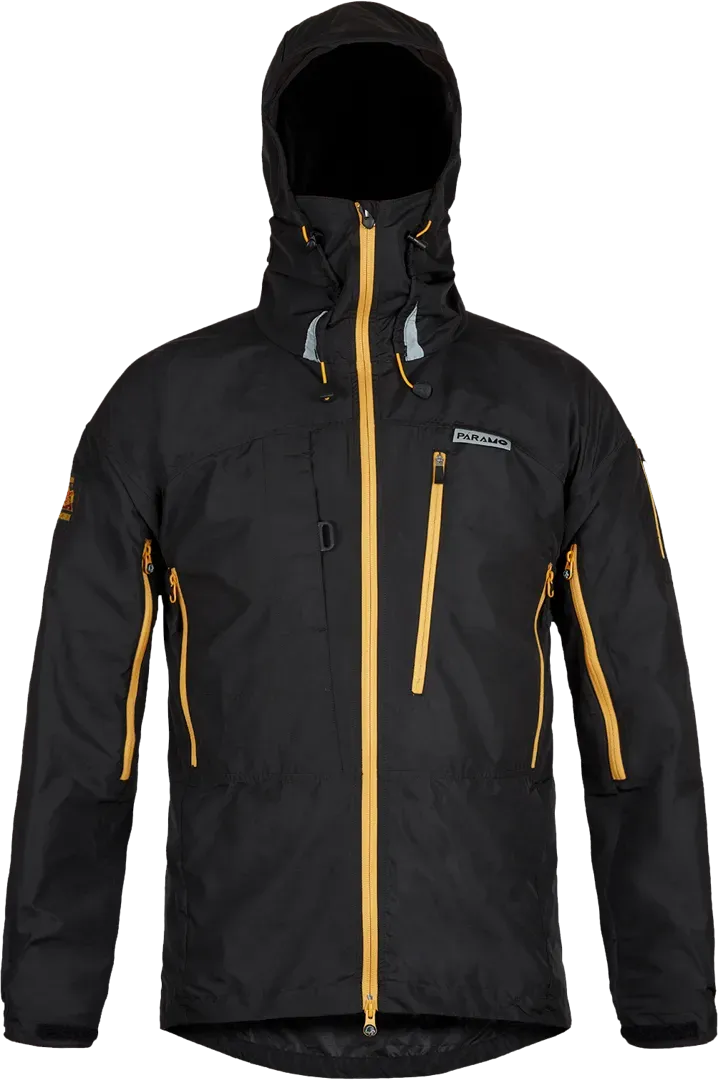 Mens Climbing Enduro Windproof Jacket In Black Front