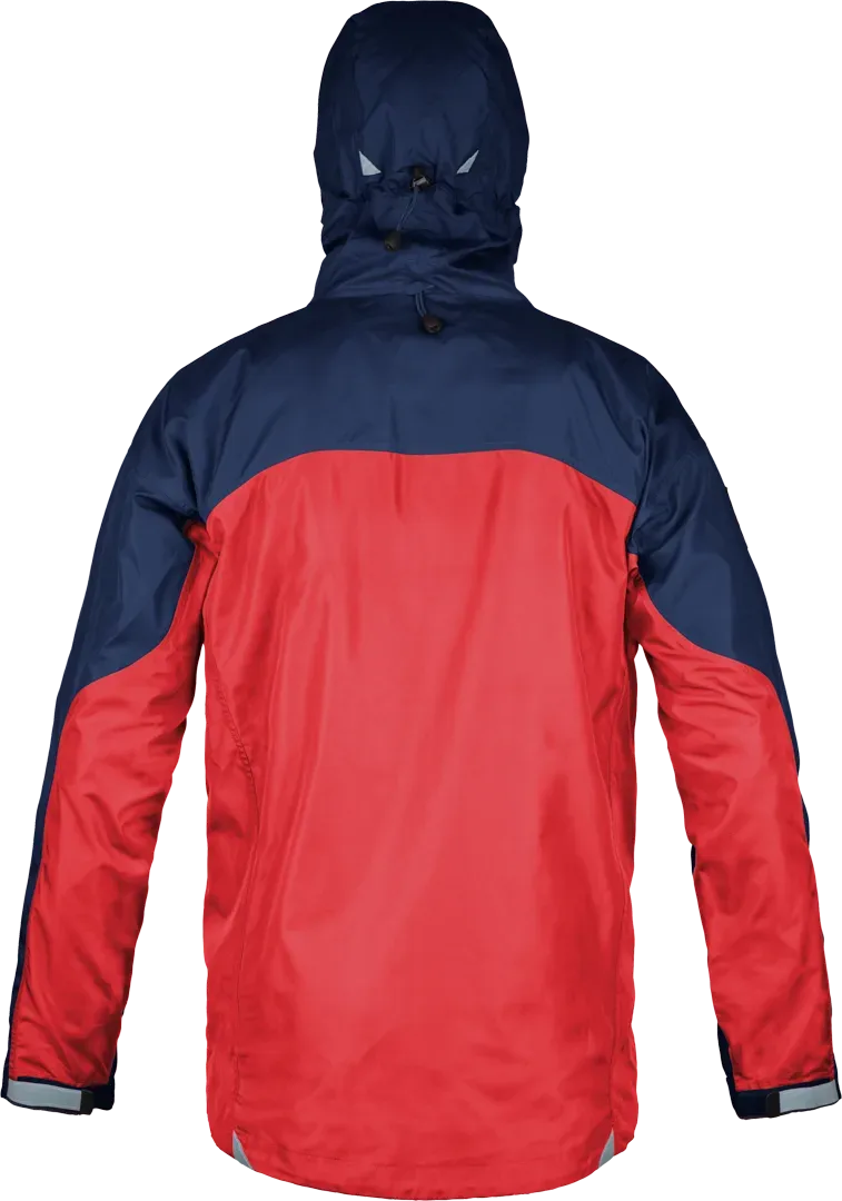 Mens Climbing Windproof Jacket In Fire And Midnight Back