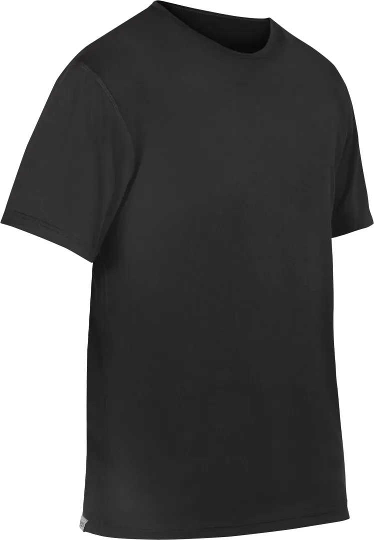 Mens Short Sleeved Base Layer Cambia Black Angled