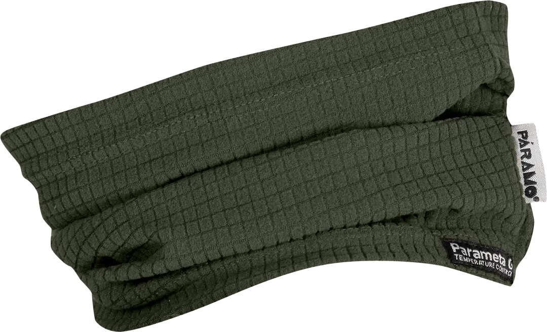 Winter Fleece Buff Grid Neck Warmer Moss