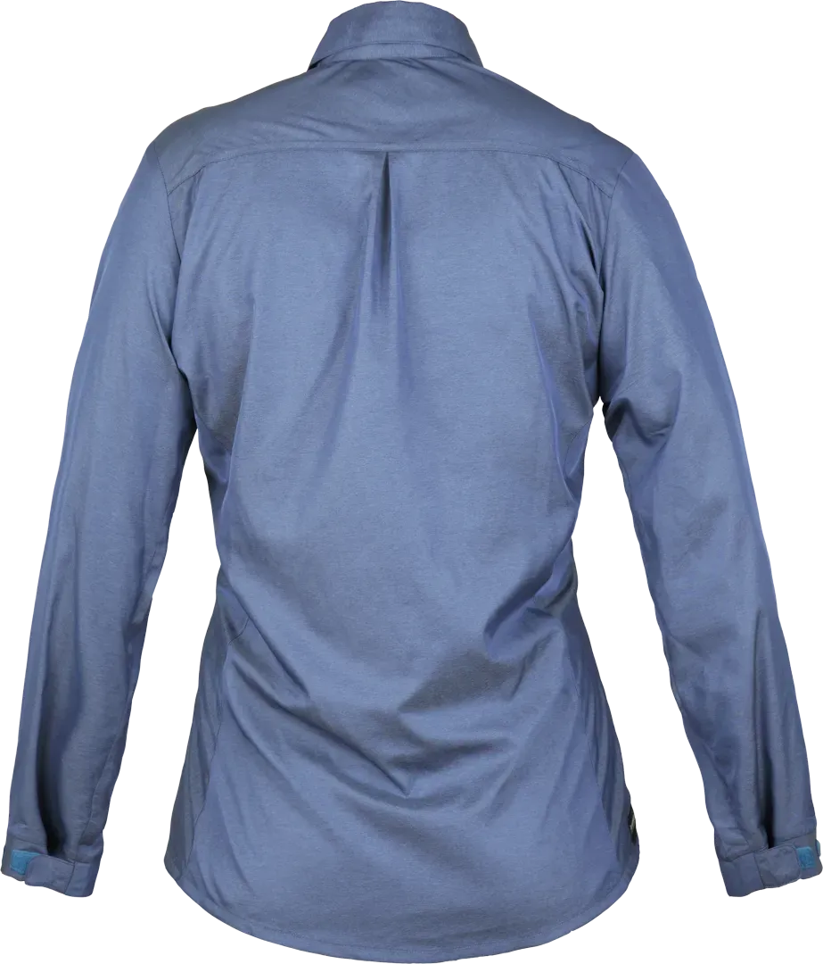 Womens Socorro Shirt Indigo Womens Walking Shirt Back
