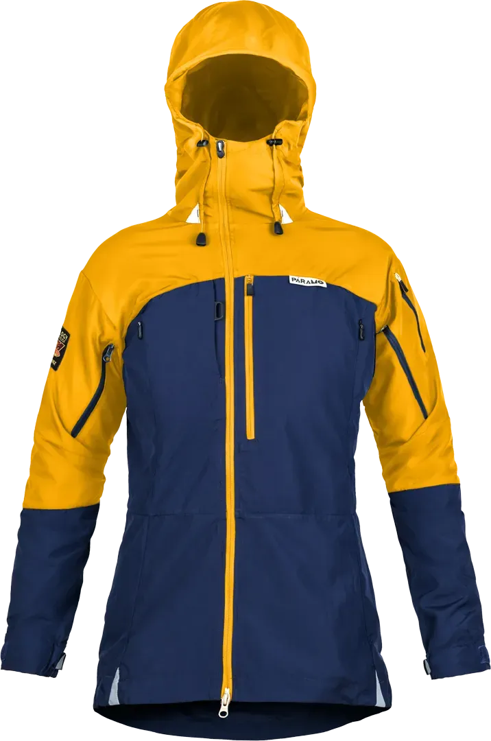 Womens Ventura Windproof Jacket Midnight Gold Womens Windproof Jacket Front