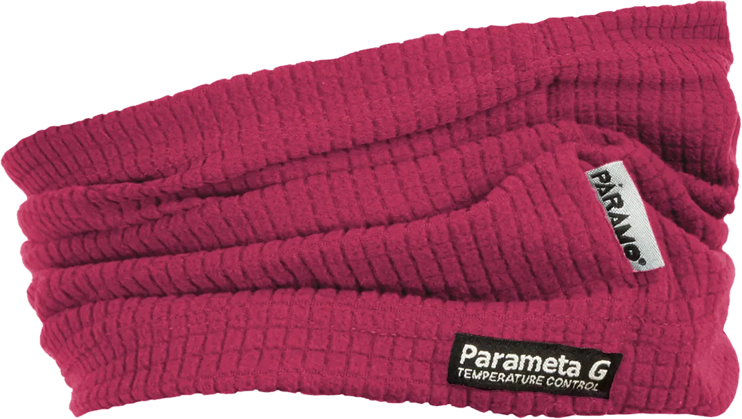 Unisex Grid Neck Warmer Carmine