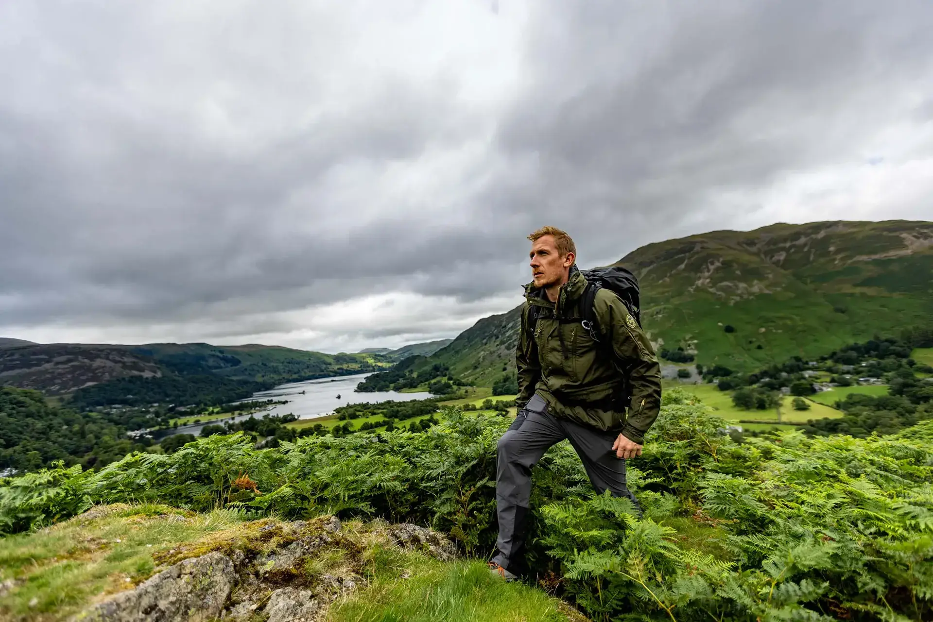 Will Renwick from Outdoors Magic Magazine in the Páramo Halkon 360 Jacket in Wales