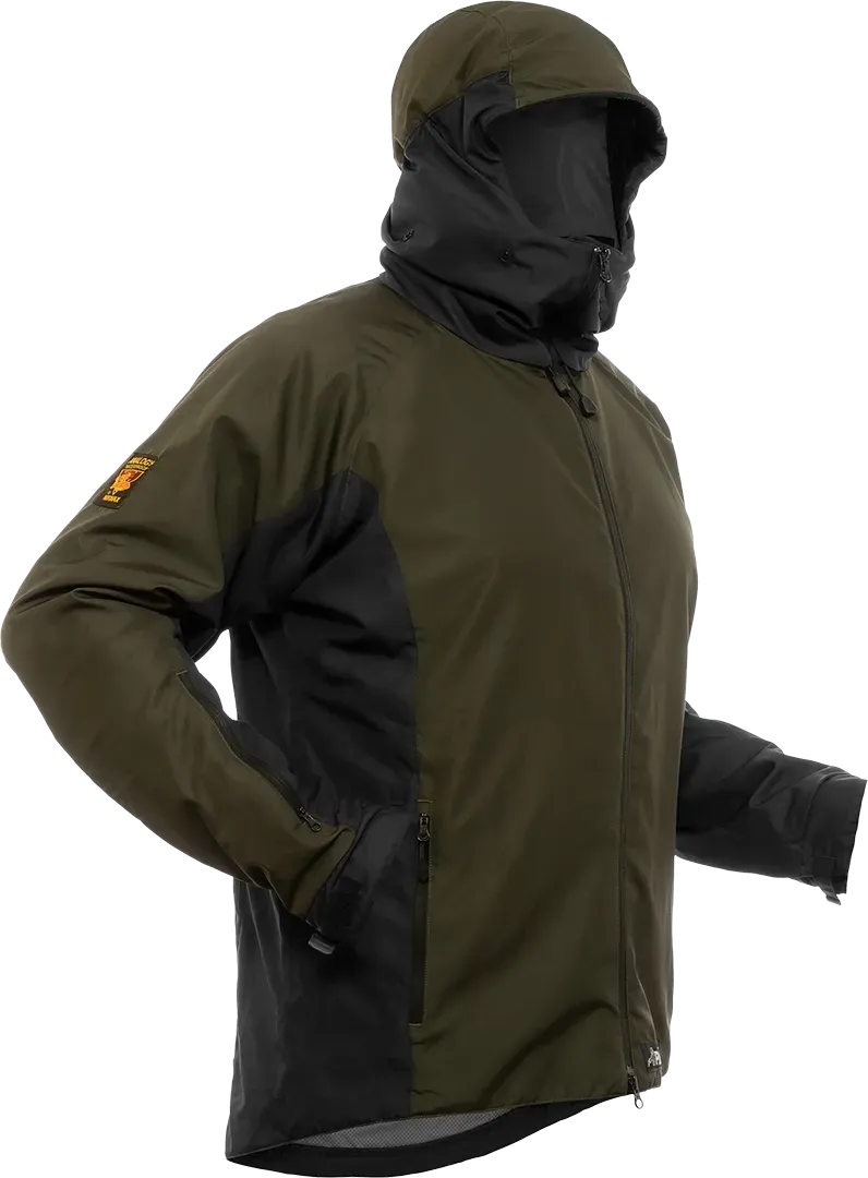 Mens Caminata Jacket Moss Black Angled