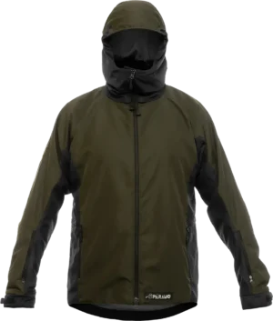 Mens Caminata Jacket Moss Black Front